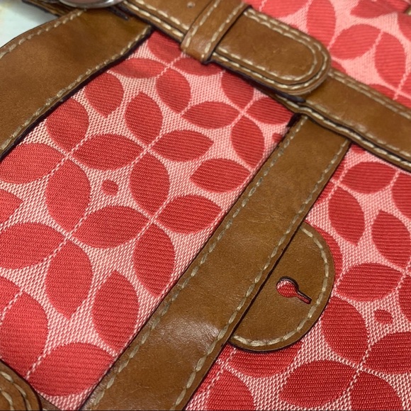 Fossil Pink Logo Canvas Bag - Picture 7 of 14